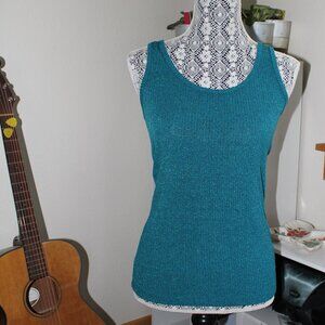 Banana Republic Mottled Teal Tank Top